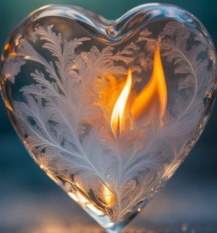 Fekete Ida Virág: Jégszív című vers illusztrációja a Múzsák Könyvtárában