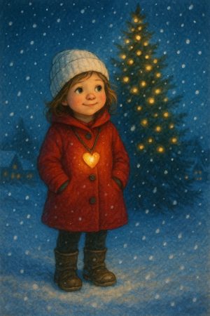 Aurora Amelia Joplin: Karácsony szíve című mese illusztrációja a Múzsák Könyvtárában