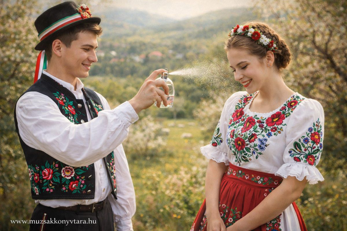 Aurora Amelia Joplin: Húsvéti rózsaillat című vers illusztrációja a Múzsák Könyvtárában