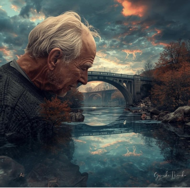 Gyurkó Mónika: Márai Sándor képzelt visszaemlékezése örök szerelmére, Lolára című novella illusztrációja a Múzsák Könyvtárában.