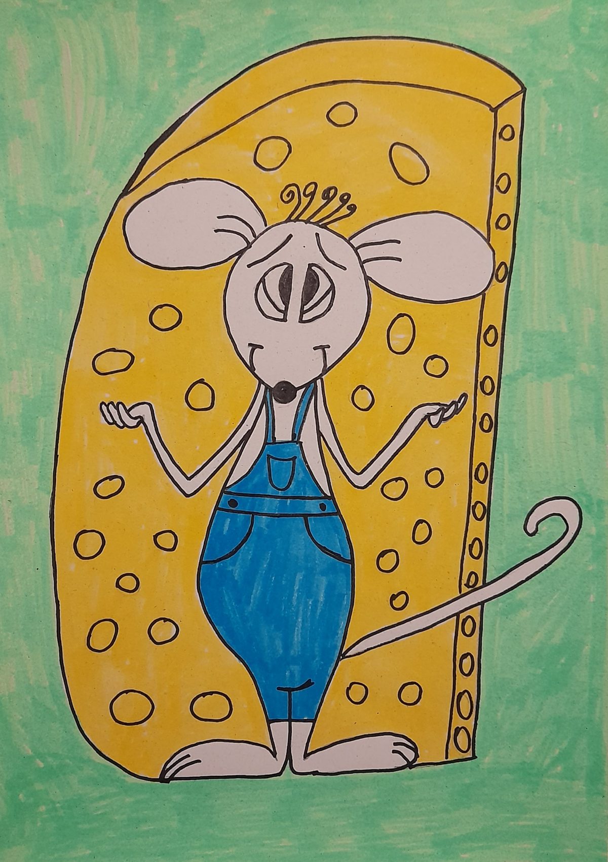 Bubrik Zseraldina: Egy cérnaszál című mese illusztrációja a Múzsák Könyvtárában