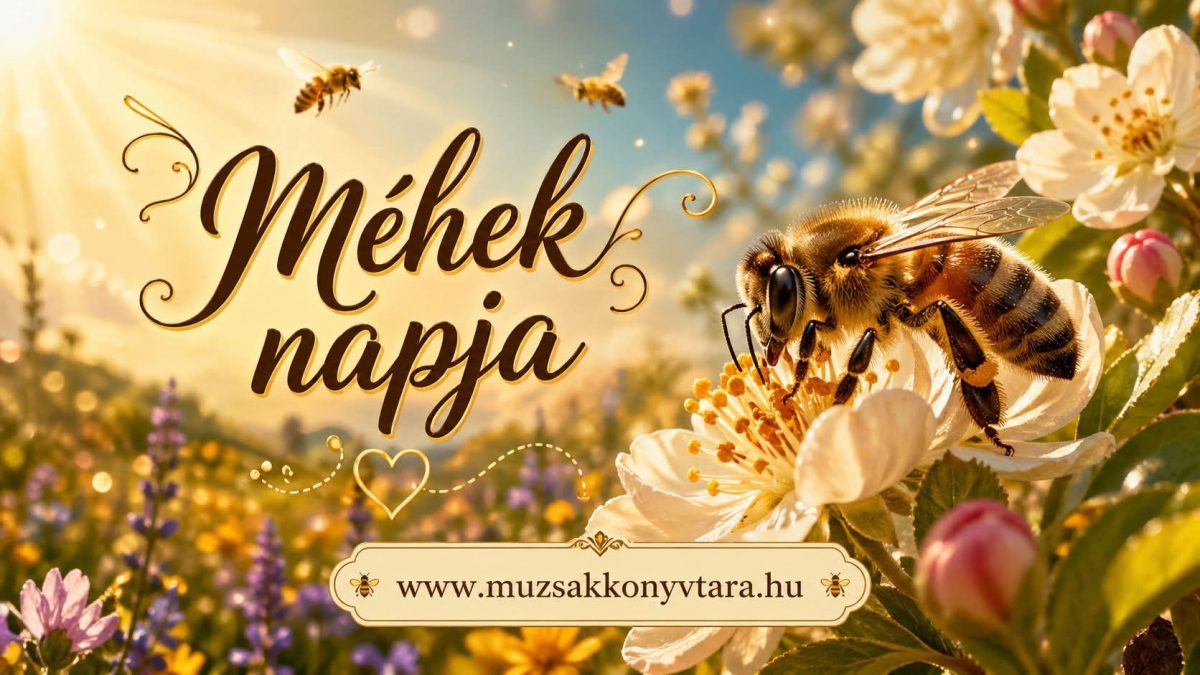 Vasasné Koszla Beáta: Szorgos méhecske című vers illusztrációja a Múzsák Könyvtárában