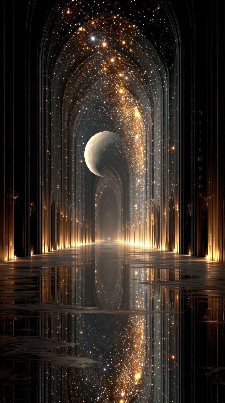 Aurora Amelia Joplin: Két tér között című vers illusztrációja a Múzsák Könyvtárában