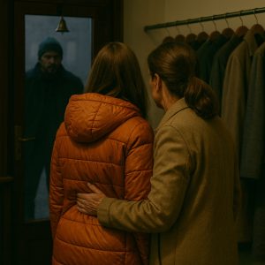 Iochom Zsolt: A narancsszínű kabát című novella illusztrációja a Múzsák Könyvtárában.