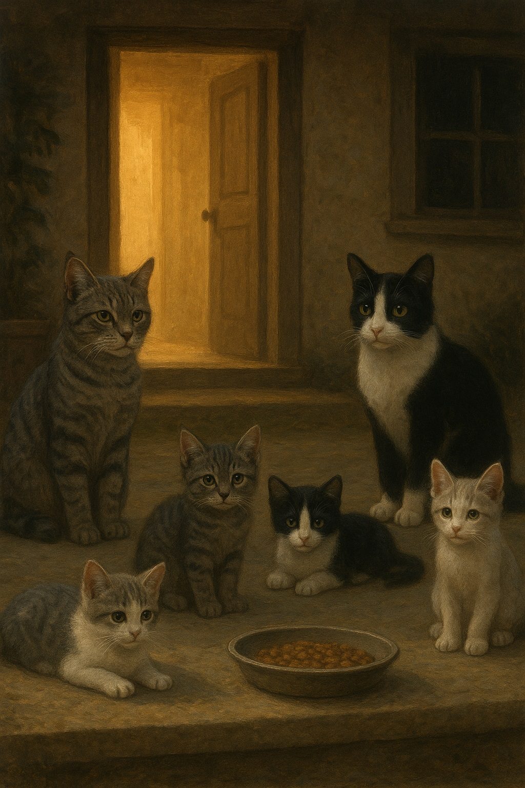 A. J. Vale: Macskanyelv című novella illusztrációja a Múzsák Könyvtárában.