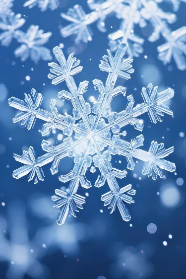 Rose Logan: Hópehely tánca című vers illusztrációja a Múzsák Könyvtárában