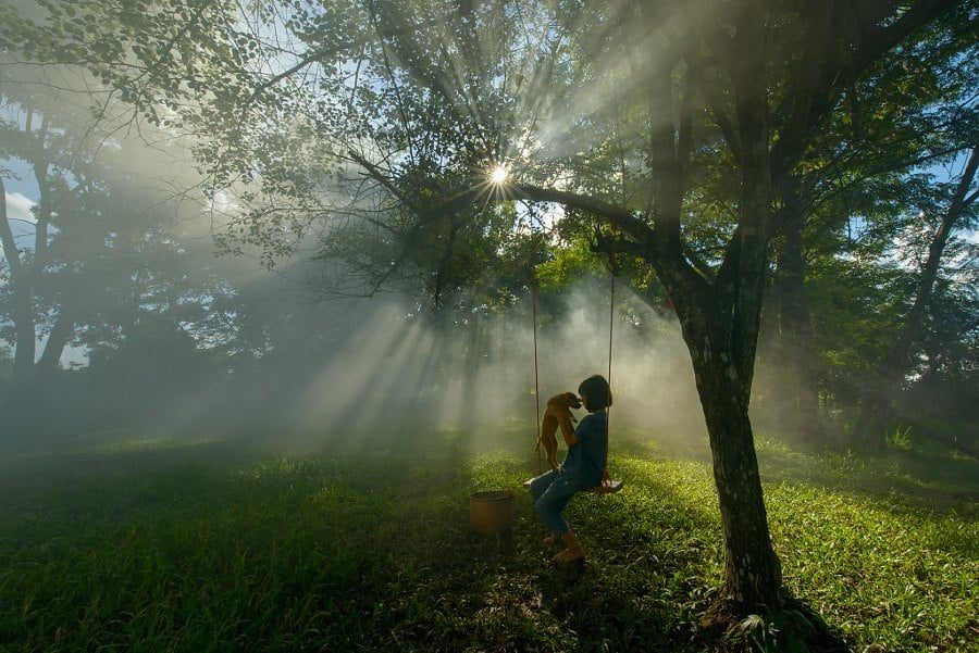 Híres B Ede: Mikor még voltak álmaim című vers illusztrációja a Múzsák Könyvtárában
