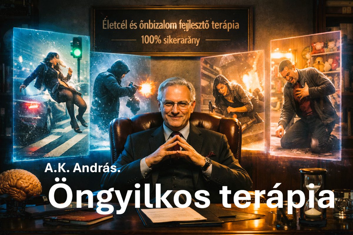 A.K. András.: Öngyilkos terápia című novella illusztrációja a Múzsák Könyvtárában