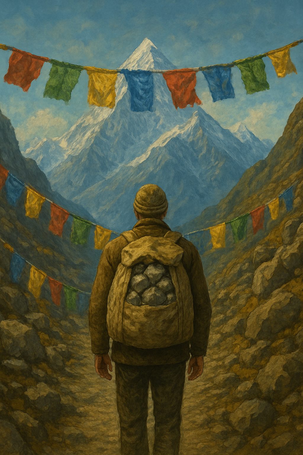 Gáll Zoltán: KÖVEK című novella illusztrációja a Múzsák Könyvtárában.